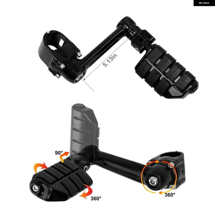 並行輸入品 ホンダ ゴールドウイング 1800 オートバイ 調整可能 フットペグ ブラケット 25MM 32MM 35MM  カスの画像