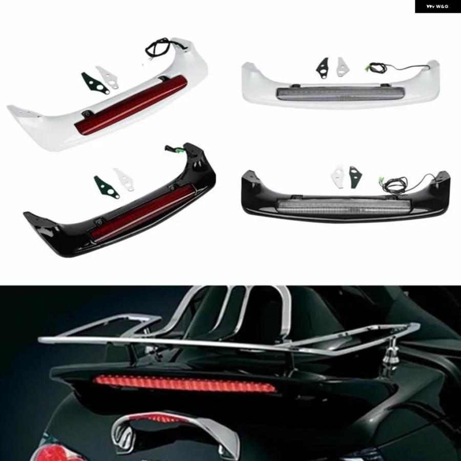 並行輸入品 オートバイ ABS トランク スポイラー LED レッド リア