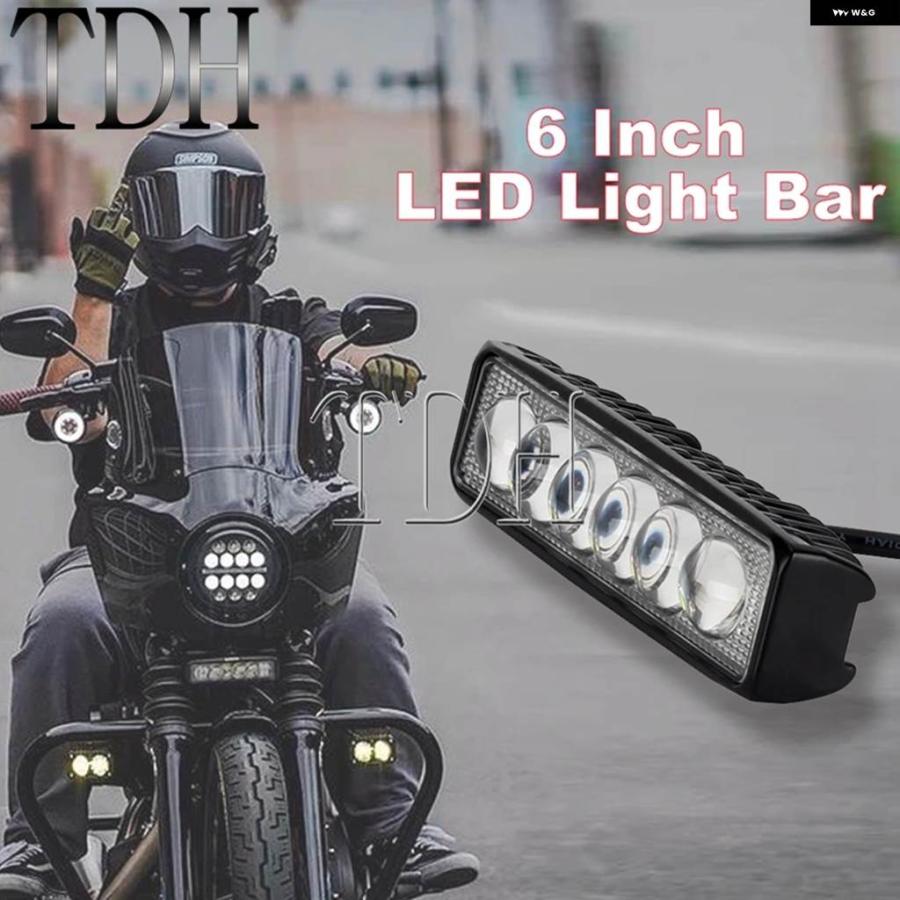 並行輸入品 LED ライトバー ワークライト フォグランプ DRL 補助 6 