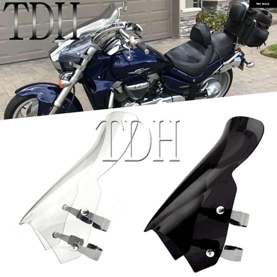 並行輸入品 10インチ ツーリング スポーツ ウィンドシールド クルーザー ウィンドスクリーン スズキ ブルバード M109R ボ_12