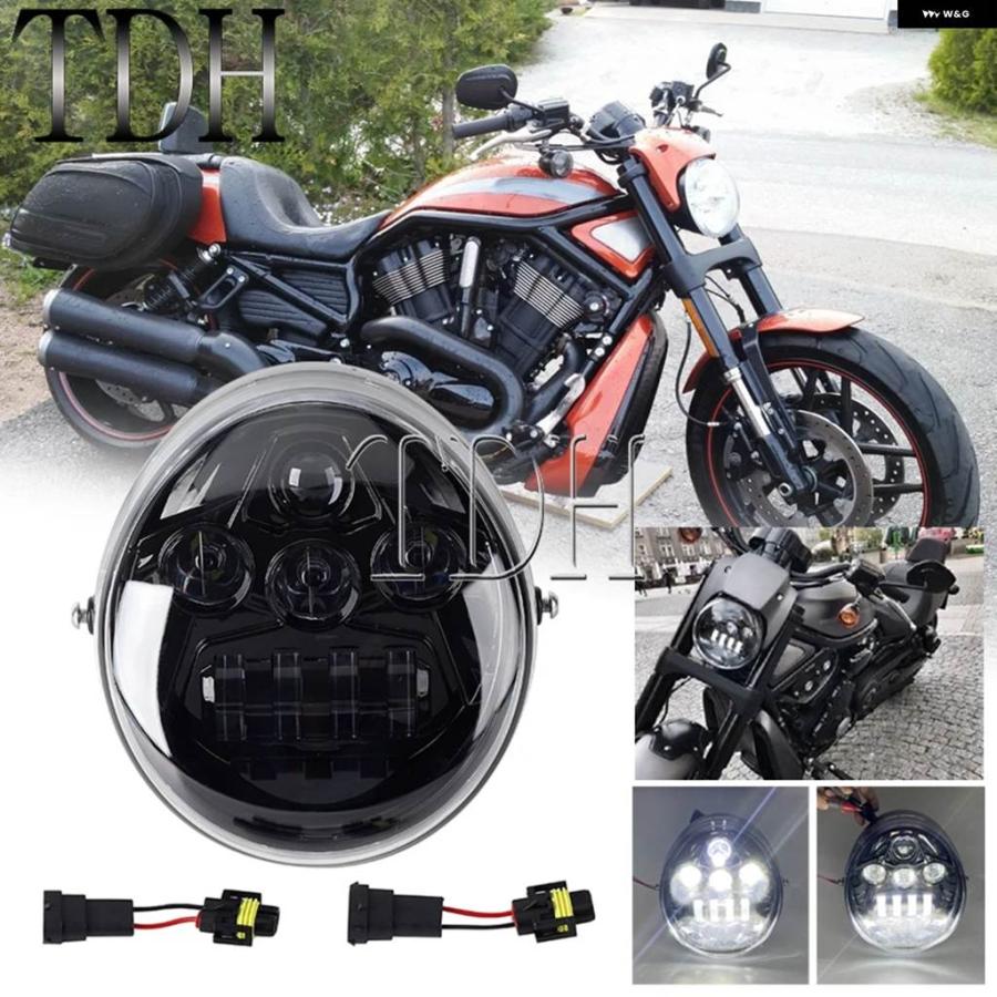 並行輸入品 ハーレー VROD ヘッドライト ランプ Vロッド VRSCA VRSC CVO V-ROD マッスル ヘッドライト_1