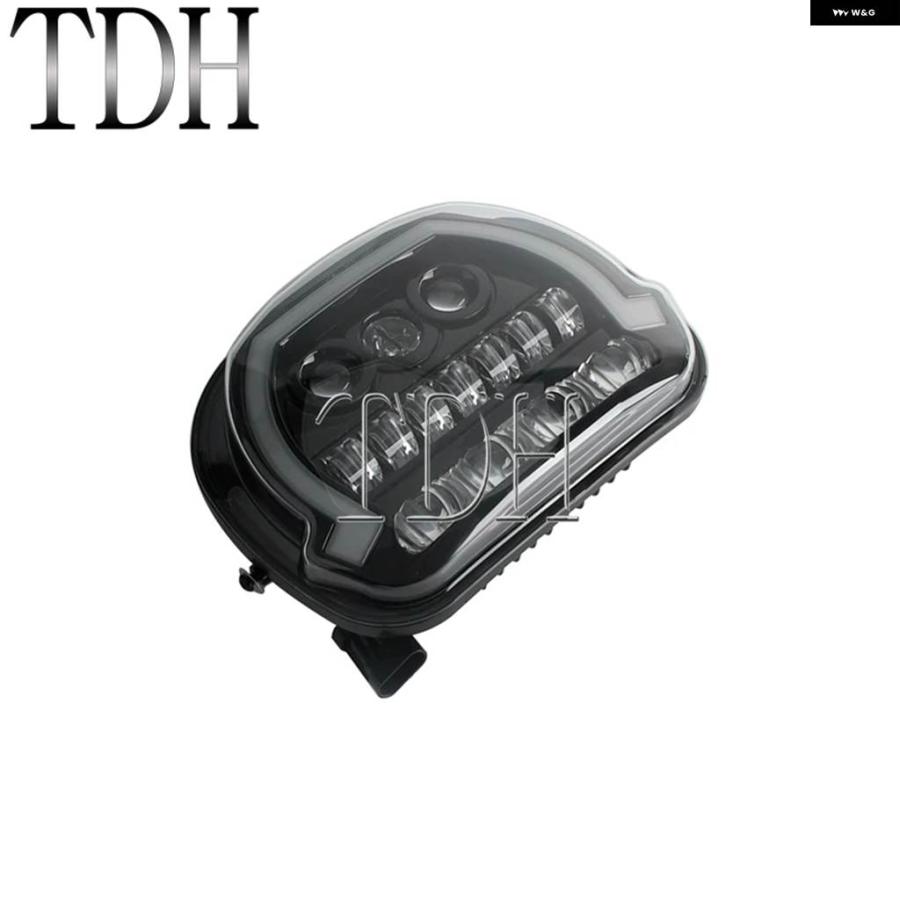 並行輸入品 E9 LED ヘッドライト プロジェクターDRLハイ/ロービーム ヘッドランプ ハーレー ストリートグライド FLHXの画像