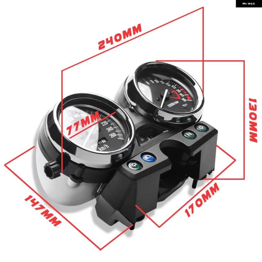 並行輸入品 オートバイ スピード メーター ゲージ タコメーター