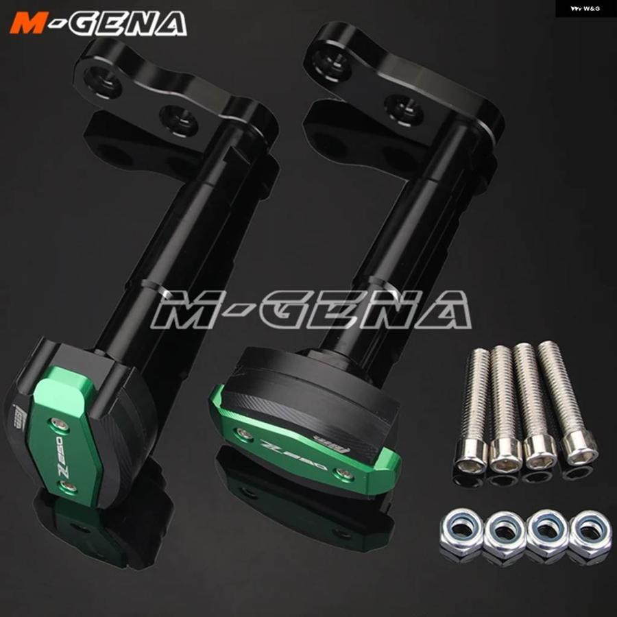並行輸入品 オートバイ CNC クラッシュ パッド フレーム スライダー 落下Z250 Z300 2013 - 16 13 14