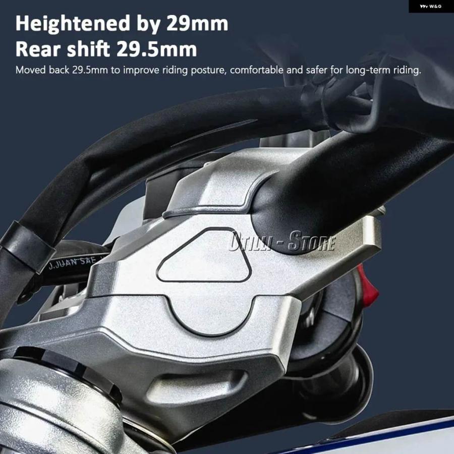 並行輸入品 バイク アクセサリー ハンドルバー ライザーバー マウント ハンドルクランプキット BMW R1300GSR1300G_5