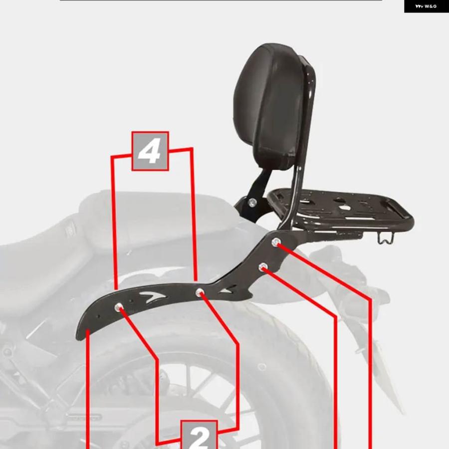 並行輸入品CLC 450 バイク アクセサリー リアシェルフ テール ボックス バック ブラケット バックレスト CFMOTO CLC450 450CLC カスタムパーツ_8