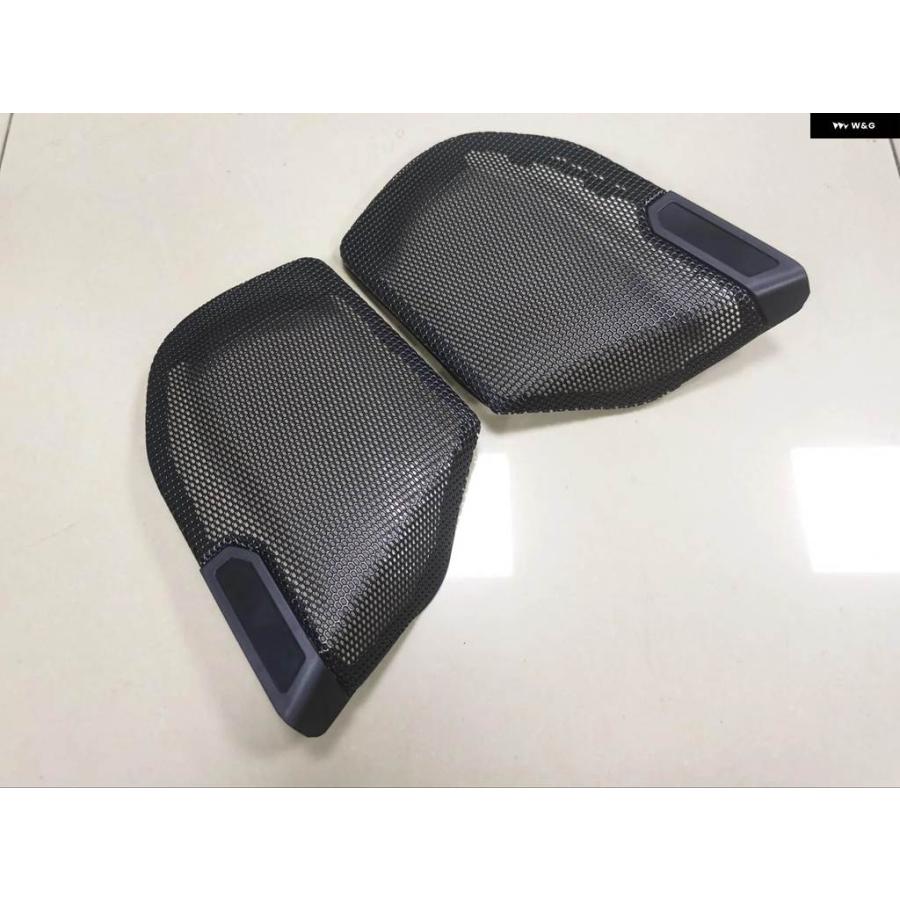 並行輸入品 オートバイ ブラックフロント フェアリング スピーカー グリル メッシュカバー ハーレー CVO ロードグライド FL_2
