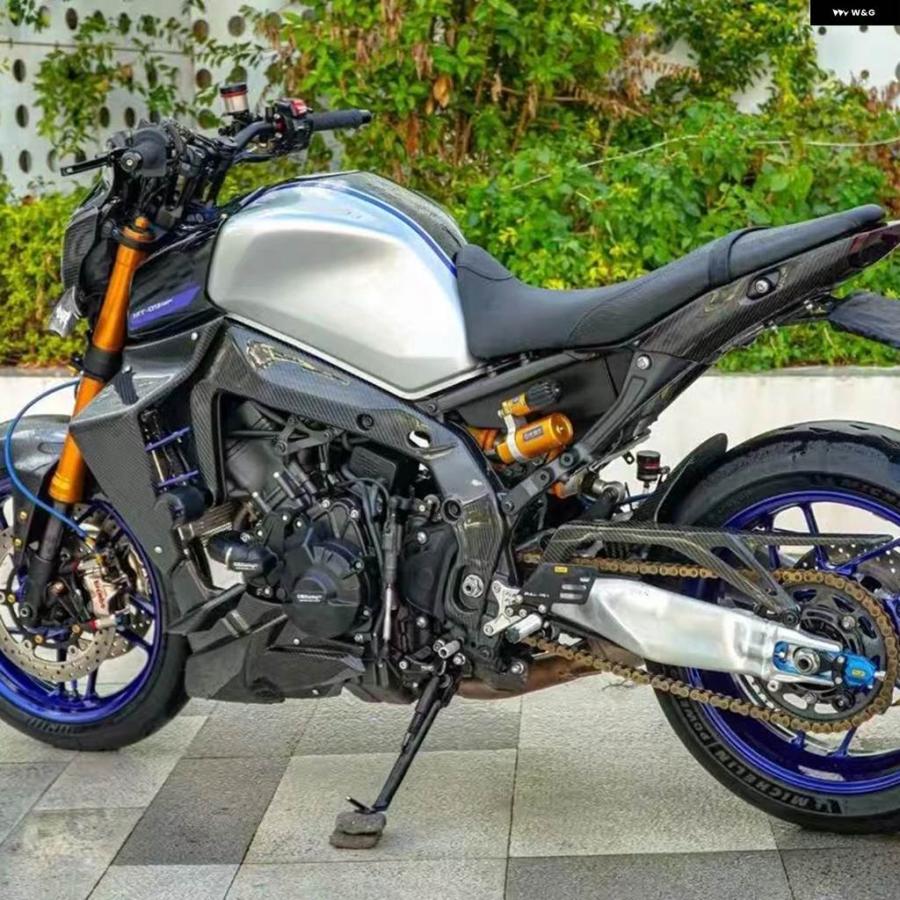 並行輸入品 ヤマハ MT09 MT-09 XSR 900 XSR900 2021 - 2025 フレーム カバー プロテクター バ_3