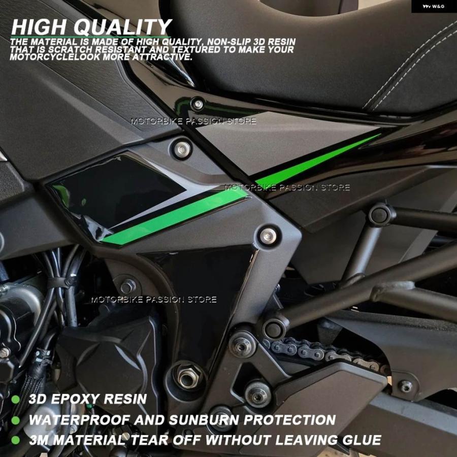 並行輸入品 カワサキ VERSYS 1100 VERSYS1100 2025 防水 ステッカー バイク ガード ステッカー 3Dエ_12