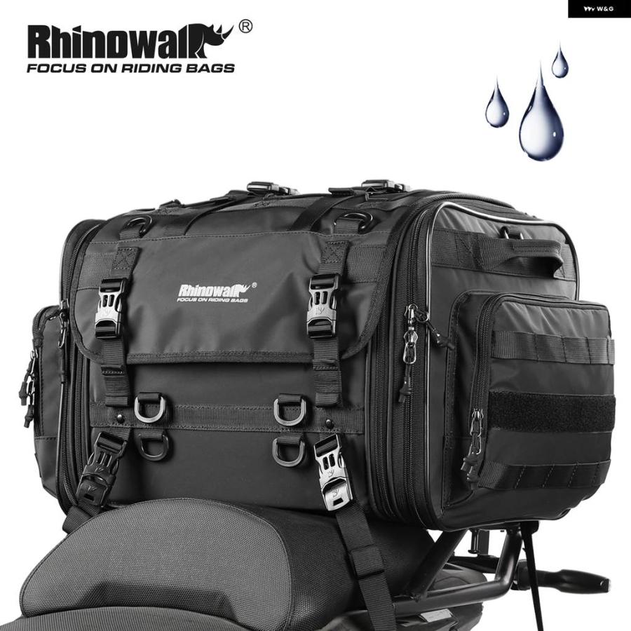 並行輸入品40-60L バイク テールバッグ 防水 ハード 大容量 バイク キャリアパニエシートバッグ レインカバー アウトドア_1