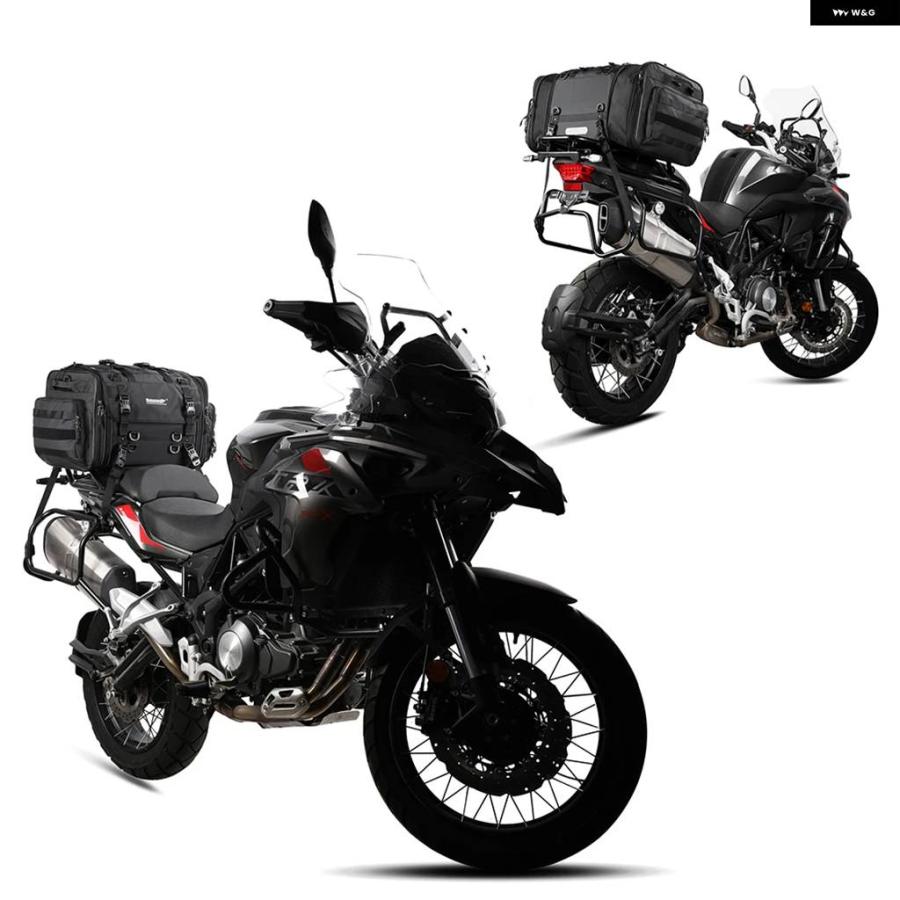 並行輸入品40-60L バイク テールバッグ 防水 ハード 大容量 バイク キャリアパニエシートバッグ レインカバー アウトドア_2