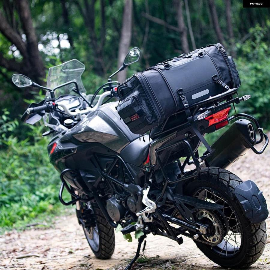 並行輸入品40-60L バイク テールバッグ 防水 ハード 大容量 バイク キャリアパニエシートバッグ レインカバー アウトドア_4