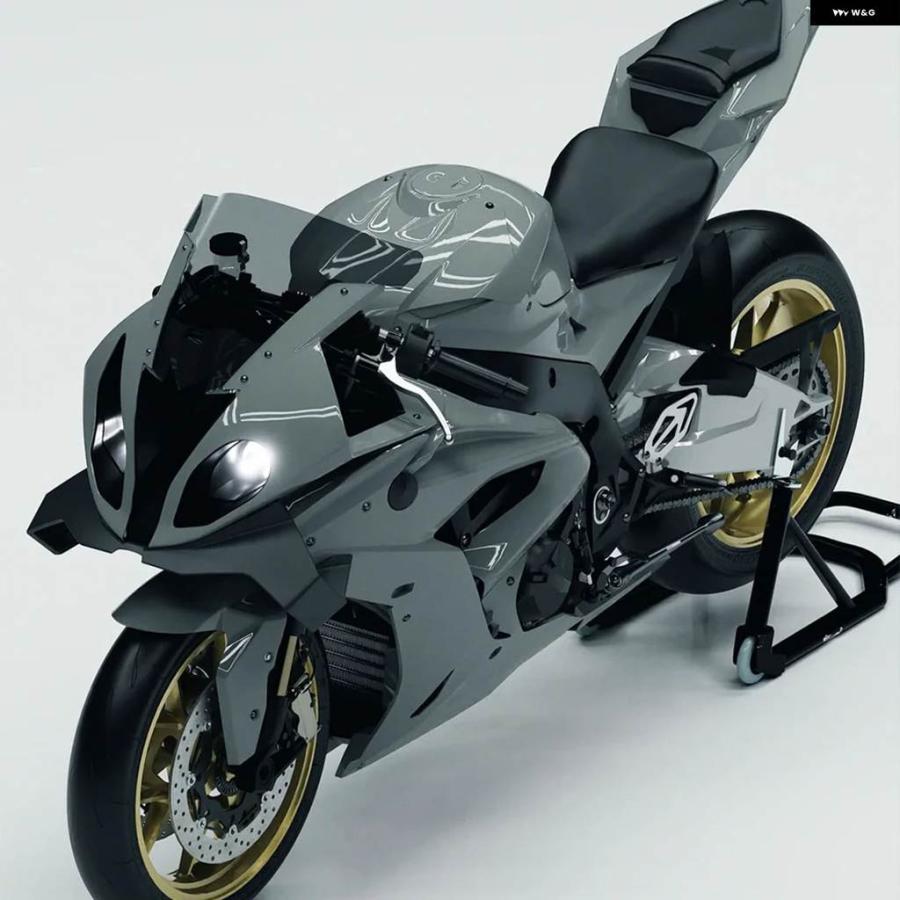 並行輸入品BMW S1000RR 2015 - 18 バイク フロントリップスポイラー ウィング フェアリング ダウンフォース フロントエアロダイナミクス_4