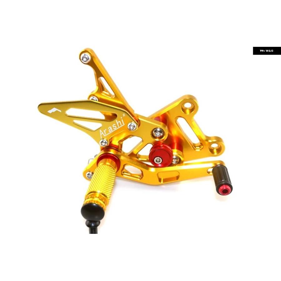 並行輸入品スズキ オートバイ CNC調整式 リアセット フットレスト GSXR1000 GSX-R1000 L7-M5 2017-2025 フットレスト_3