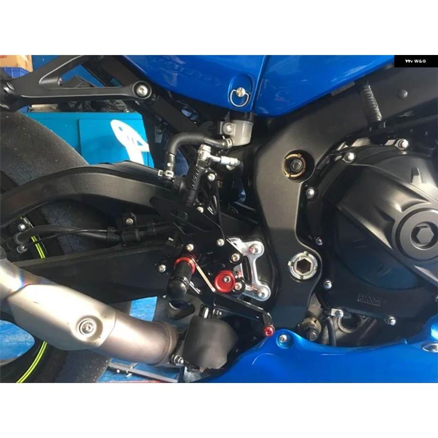 並行輸入品スズキ オートバイ CNC調整式 リアセット フットレスト GSXR1000 GSX-R1000 L7-M5 2017-2025 フットレスト_5