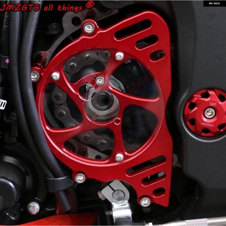 並行輸入品カワサキ Z1000用 バイク CNCフロント スプロケット チェーン ガードカバー 左側 エンジン Z1000SXの画像