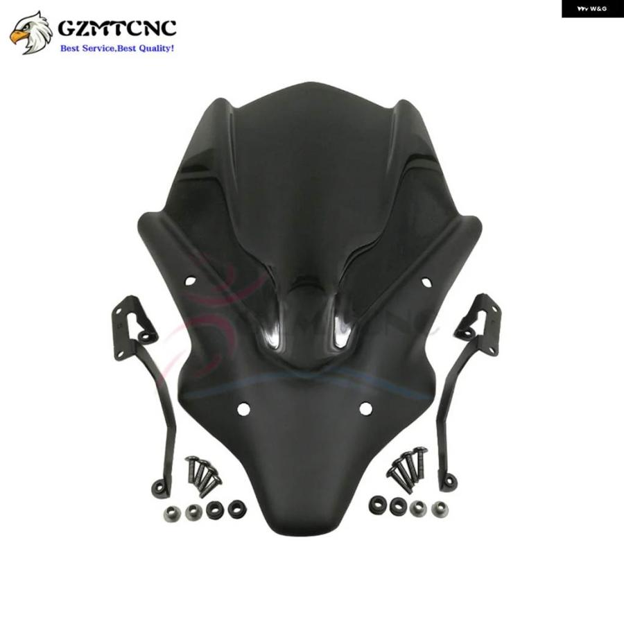 並行輸入品ヤマハ MT07 FZ07 2021 - 23 MT-07 FZ-07 フロントガラス スポイラー バイザーアルミキット ディフレクター フェアリング カバー 20-23_9