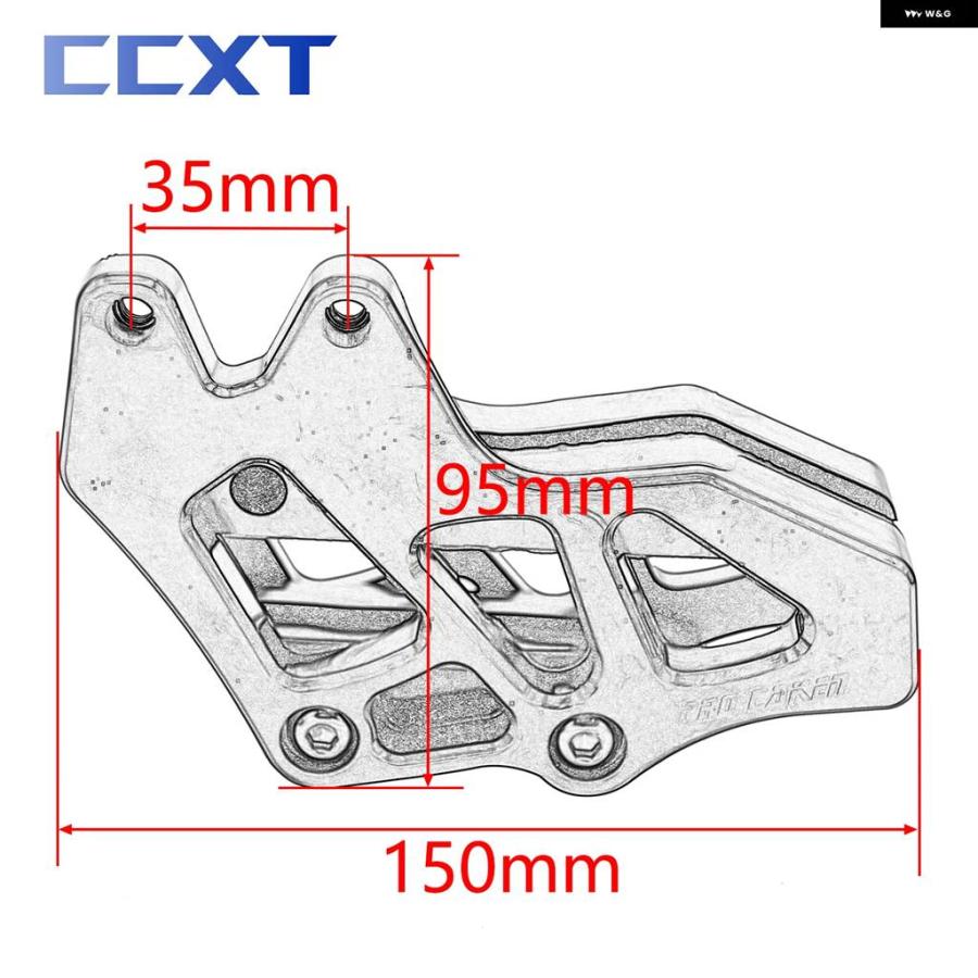 並行輸入品ホンダ CRF250L CRF300Lラリー CRF250M CRF125F CRF230F CRF250F 2003-2021 モトクロス CNC チェーン ガイドガード プロテクターの画像