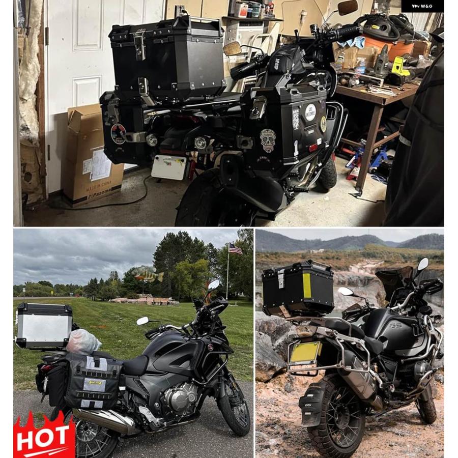 並行輸入品 バイクテール ボックス トランク 55L トップテール リアラゲッジ ツールケース BMW R1200GS R1250GS F850GS 1200 GSの画像