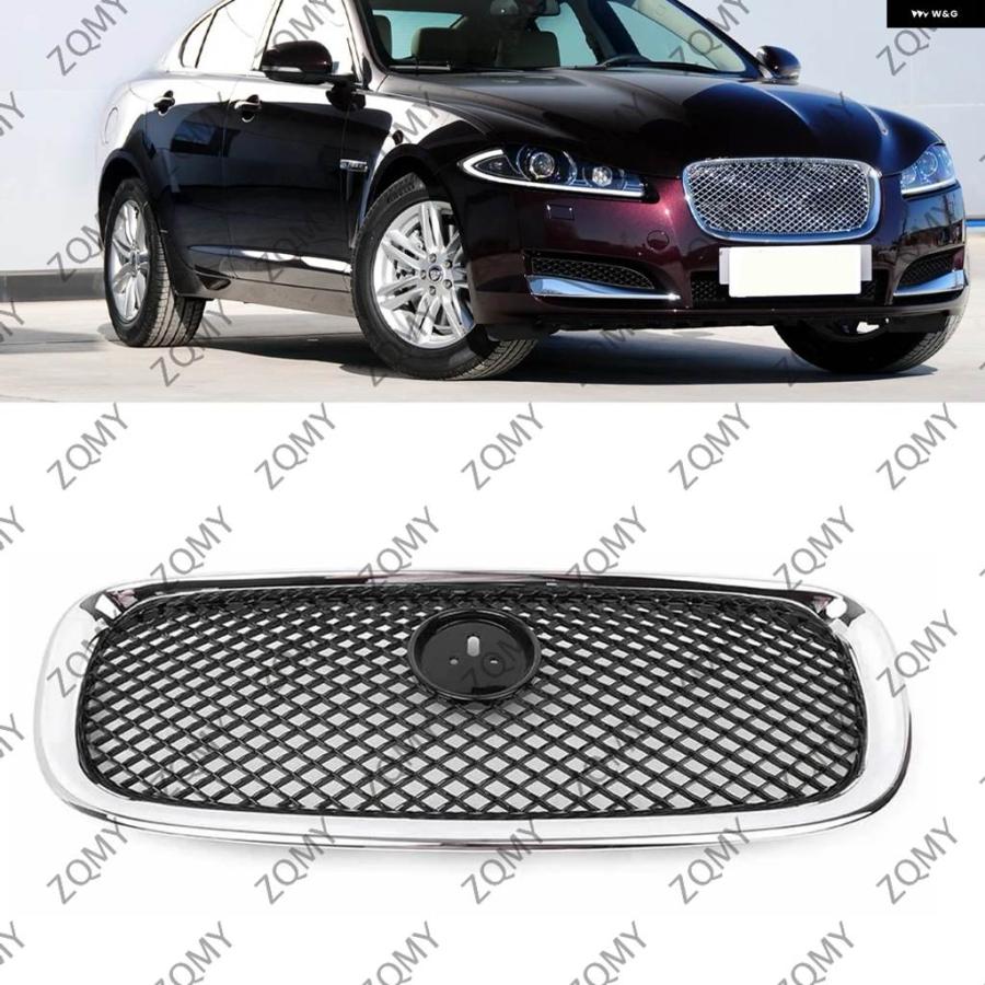 並行輸入品 車用フロント レーシング グリル アッパーメッシュ グリル ジャガー XF XFR X250 2012 - 15_11