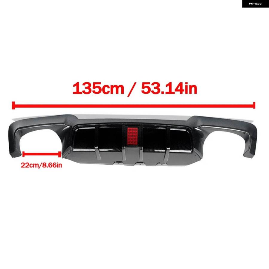 並行輸入品 LEDライトリア バンパー ディフューザー BMW 5シリーズ F10 Mスポーツ 528I 530I M5 2010-2016 バンパー リップスポの画像