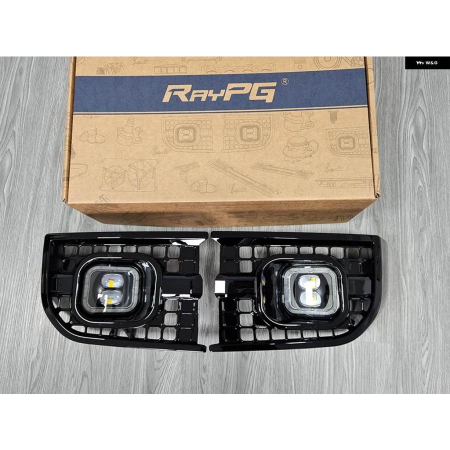 並行輸入品 ランドローバー ディフェンダー L663 2020-2024 90 110 130 LED フォグランプ デイタイム DRL グリル カバーの画像