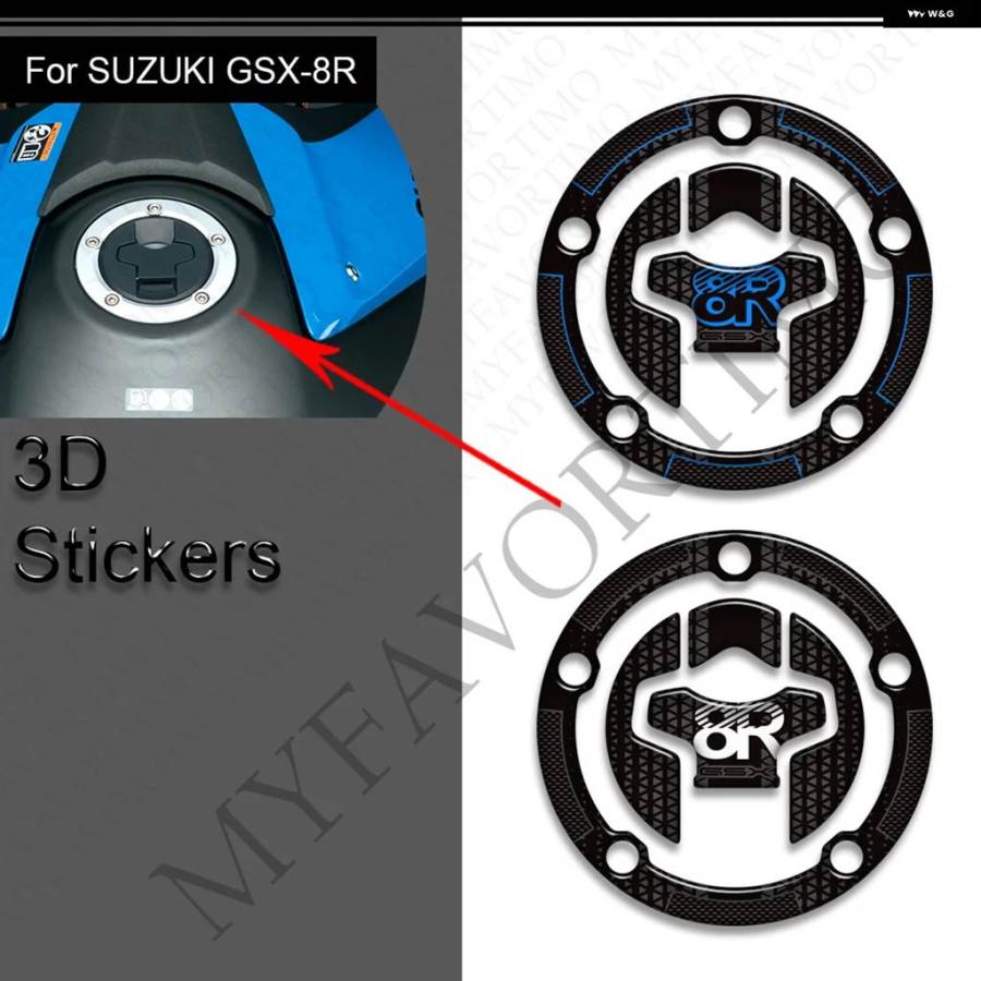 並行輸入品 GSX-8R GSX 8R GSX8R 用 オートバイ タンク パッド サイド グリップ ガス燃料オイルキット ニー フェアリング フェンの画像