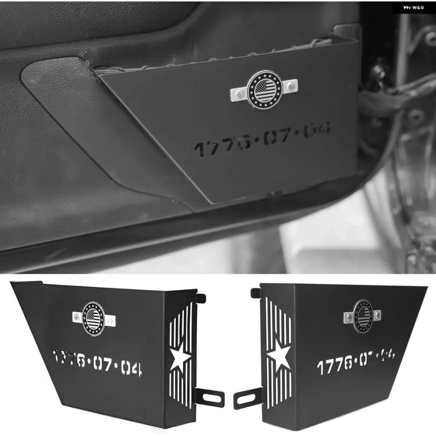 並行輸入品 CY-WRANGLER フロントドア 収納 ボックス 2007-2018 ジープ ラングラー JK 2/4ドア用の画像