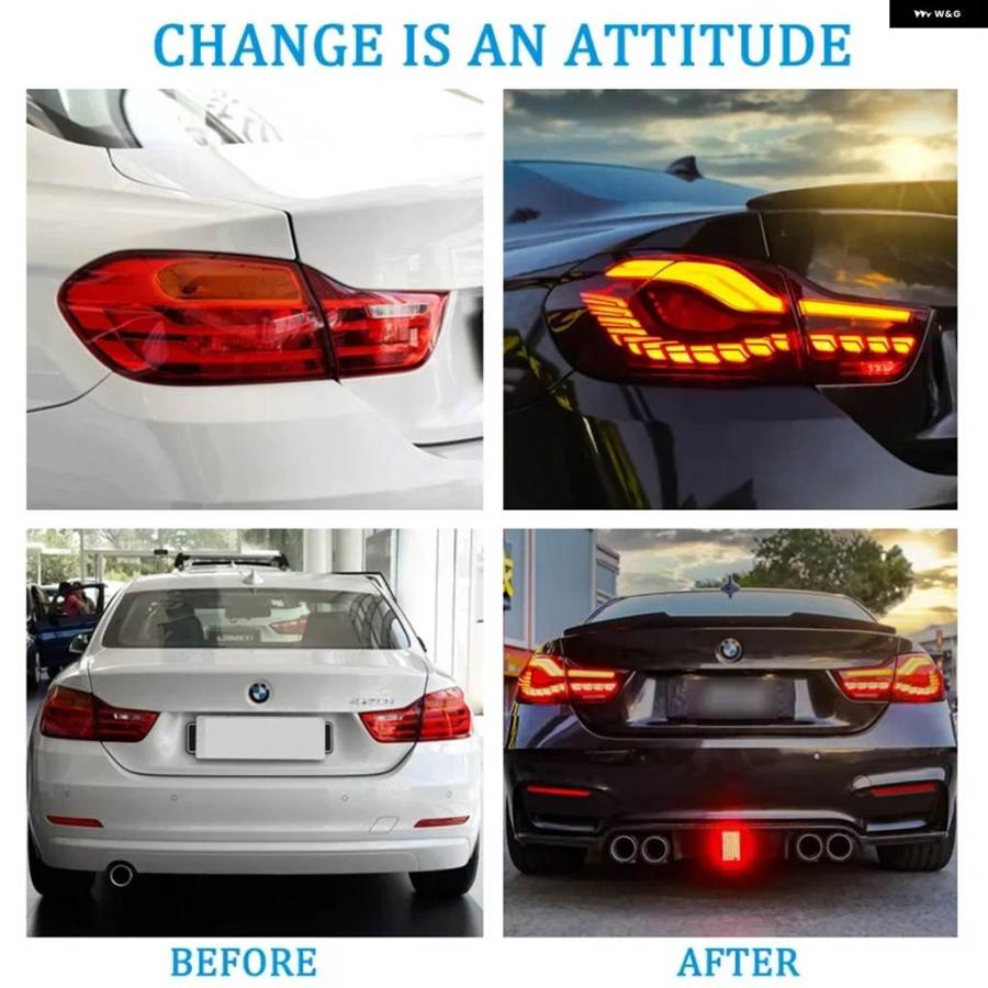 並行輸入品 BMW F32 F33 F36 F82 F83 M4用 LED テールライト LEDリア フォグランプ + ブレーキランプ + リバース +の画像