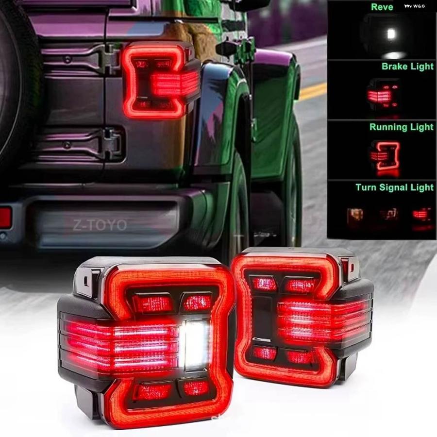 並行輸入品 Z-TOYO 2個 LED テールライト ユーロLED テールライト リバース ブレーキ ランニング ウィンカー ジープ ラングラー_4
