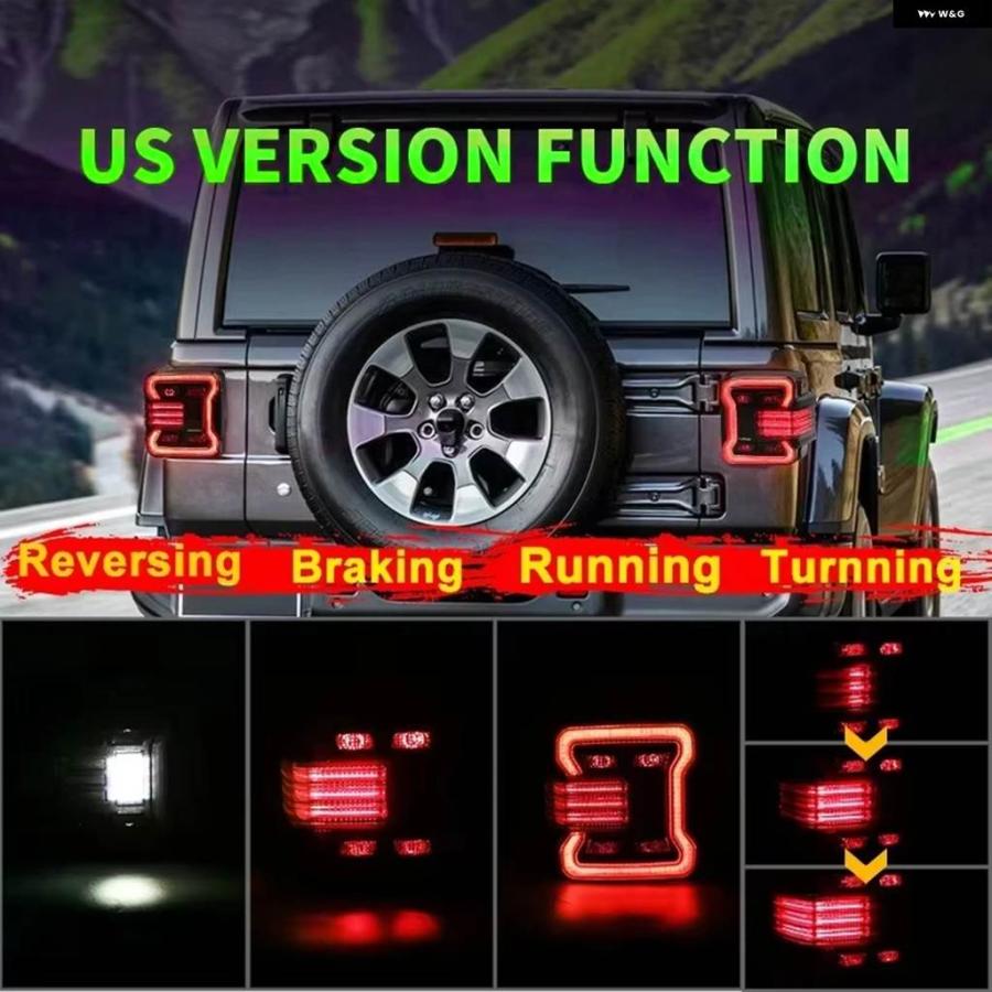 並行輸入品 Z-TOYO 2個 LED テールライト ユーロLED テールライト リバース ブレーキ ランニング ウィンカー ジープ ラングラー_5