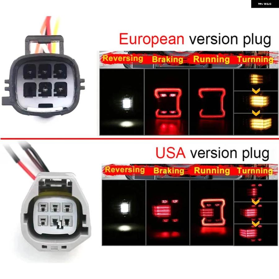 並行輸入品 Z-TOYO 2個 LED テールライト ユーロLED テールライト リバース ブレーキ ランニング ウィンカー ジープ ラングラー_6