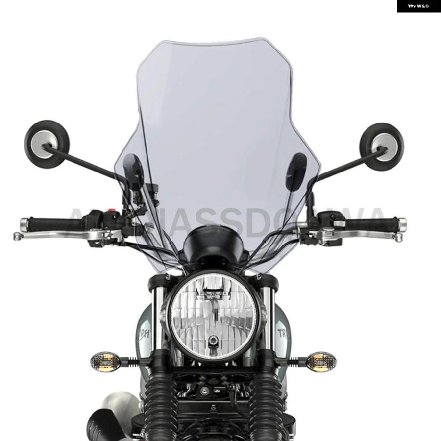 並行輸入品 トライアンフ BONNEVILLE T100 T120 / SPEED TWIN / STREET SCRAMBLER 2022 2021用 バイク ウインドスクリーンの画像