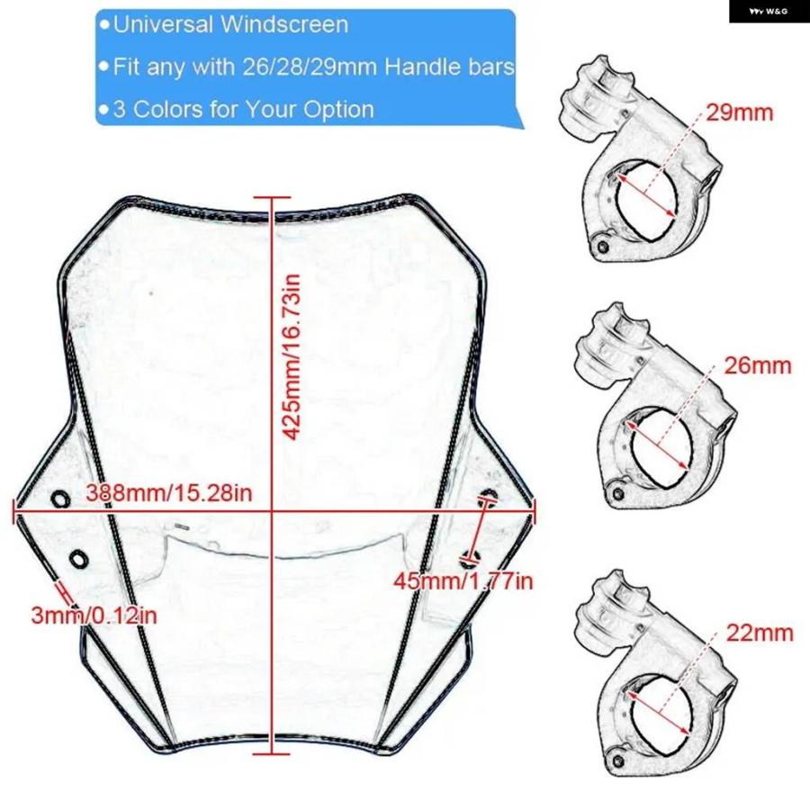 並行輸入品 トライアンフ BONNEVILLE T100 T120 / SPEED TWIN / STREET SCRAMBLER 2022 2021用 バイク ウインドスクリーンの画像