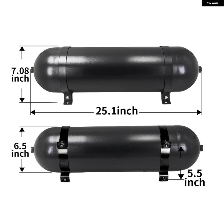 並行輸入品 3/4/5ガロンシームレスエア シリンダー エアタンクPNEUエアサスペンション システム チューニング車両部品_5
