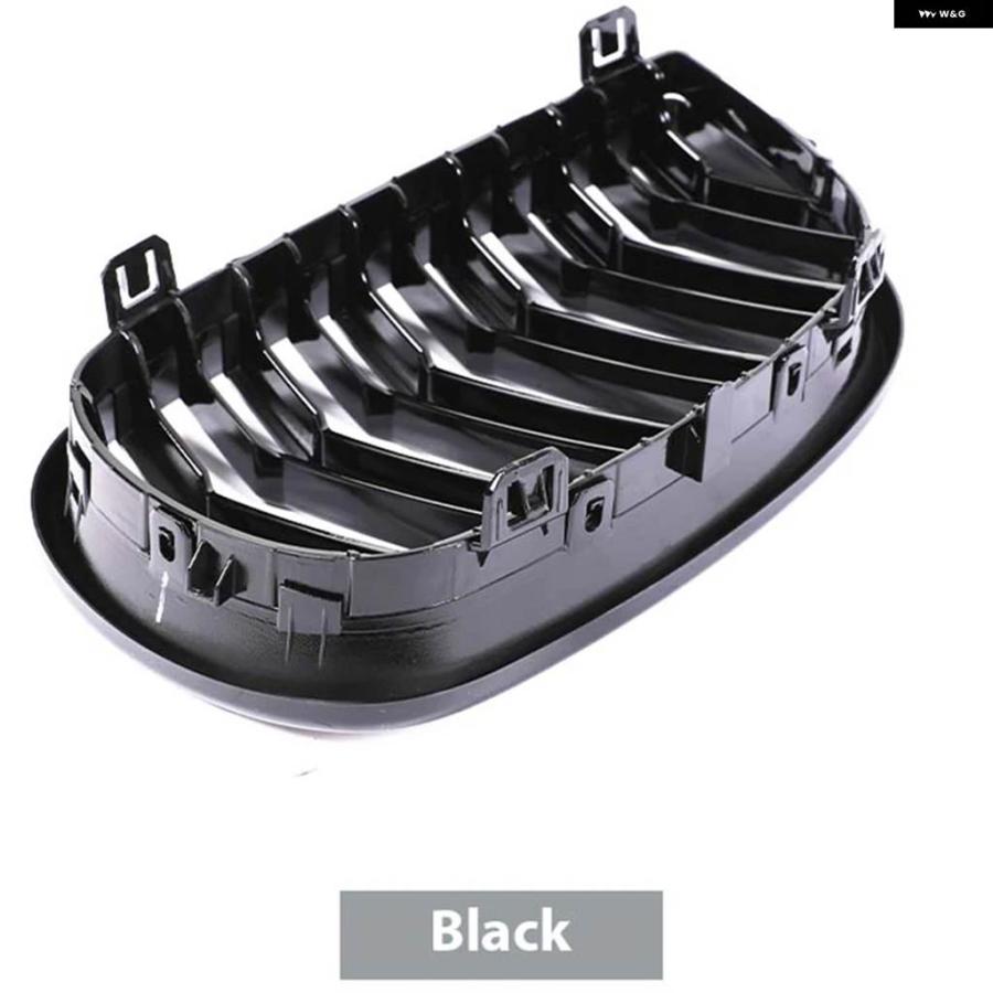 並行輸入品 フロント バンパー KINDEY M スタイル グリル BMW 1シリーズ E81 E82 E88 E87 2004-2011 ダブルスラットグロス グリの画像
