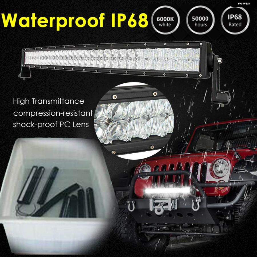 並行輸入品 8/16/22/32/42/50/52インチ 5DカーブストレートオフロードLED ライトバー ジープ 4X4 ATV SUV LEDバー トラック 作業_15