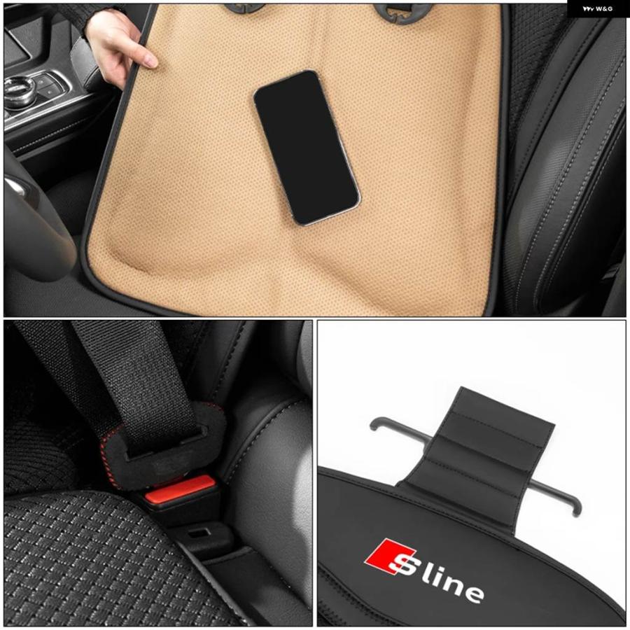 並行輸入品 カーシート アイスシルク クッション バックレスト シート プロテクター カバー アウディ RS5 RS6 AIROAD A3 Q5 Q7 Qの画像