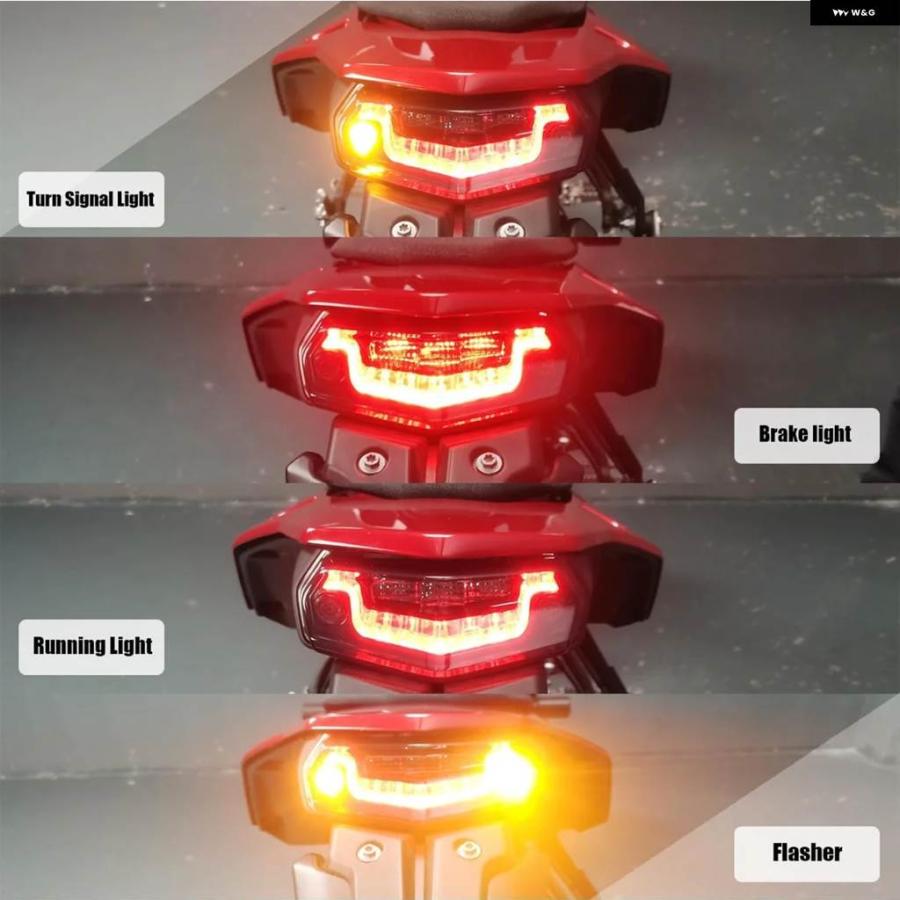 並行輸入品 ヤマハ ラリーワールド レイド XTZ700 T700 一体型 LED テールライト オートバイ リアブレーキ ストップランプ ウィの画像