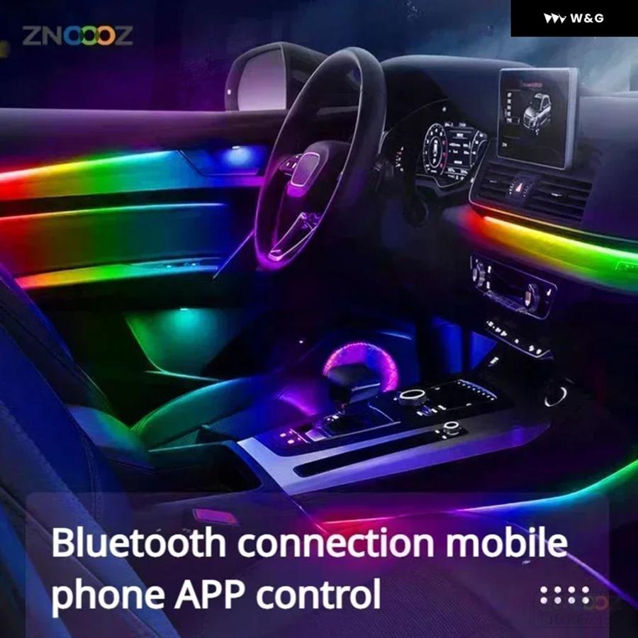 並行輸入品 RGB 22IN1 車内アクリル車内 アンビエントライト アウディ