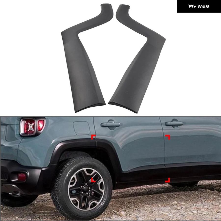 並行輸入品 1個 車用 リアドア サイドモールディング トリム ドア