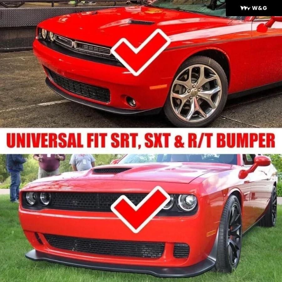 並行輸入品 3ピースフロントリップ ダッジ チャレンジャーSXT SRT
