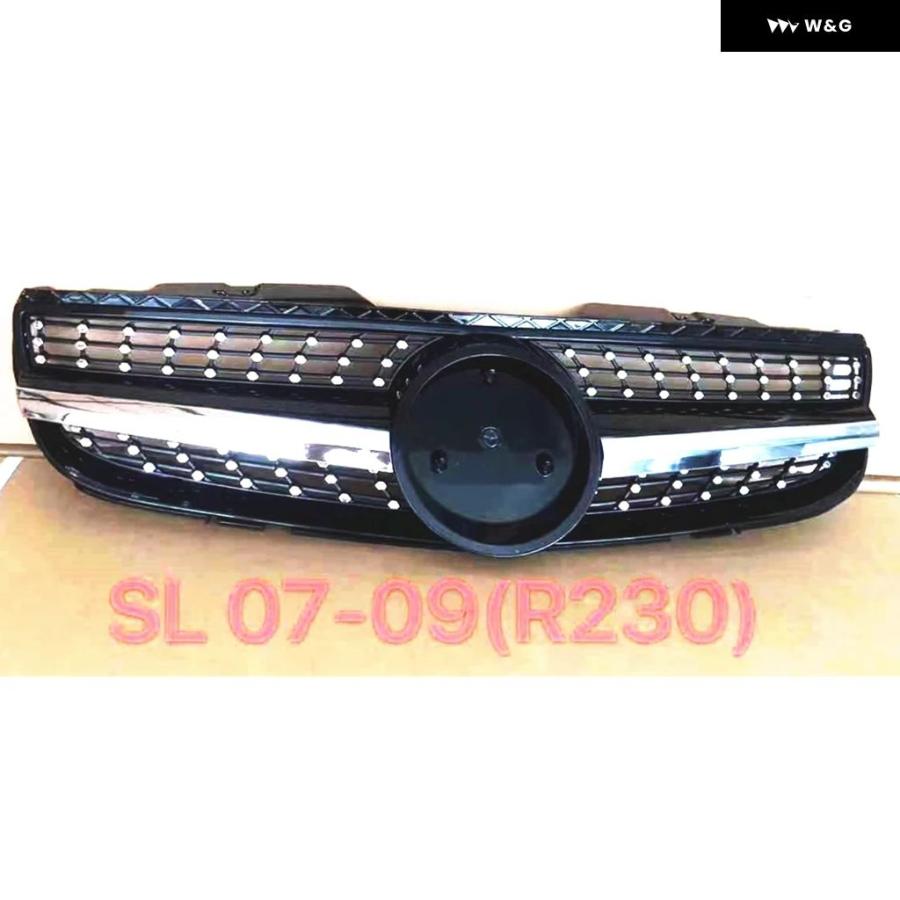 並行輸入品 フロント グリル メルセデス ベンツ R230 SL クラス 2007