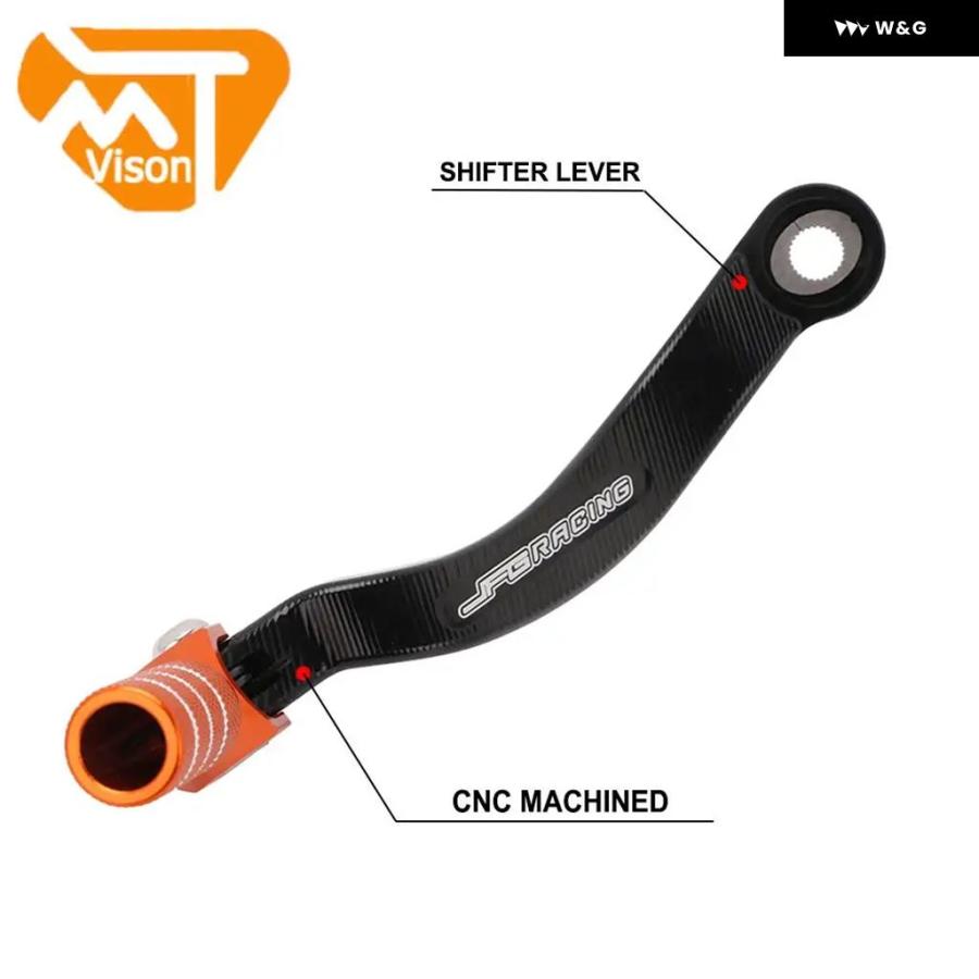 並行輸入品オートバイ バイク CNC レバー ギア シフト シフター KTM SX SXF XC XCW XCF EXC XCFW EXCF SMR MXC 250 350 400 450 500 505 520 525 530の画像