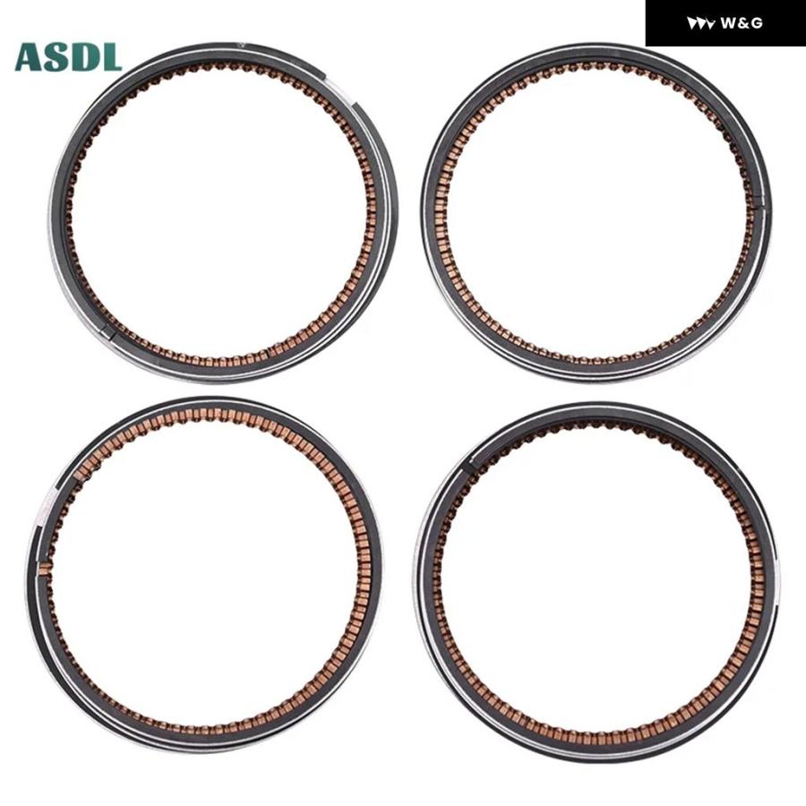 並行輸入品4個 48.5MM 48.75MM 49MM 49.25MM 49.5MM STD 0.25 0.5 0.75 1.0 オートバイ バイク エンジン ピストンリング ホンダ 13011-KAZ-004の画像
