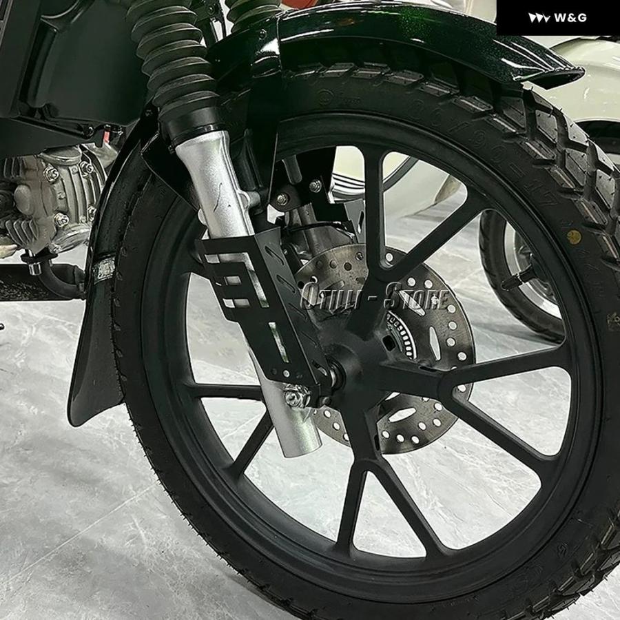 並行輸入品ホンダ クロスカブ 110 CC110 フォーク プロテクション 2023 2024 オートバイ バイク アクセサリー フロントホイール ディスクブレーキ キャの画像