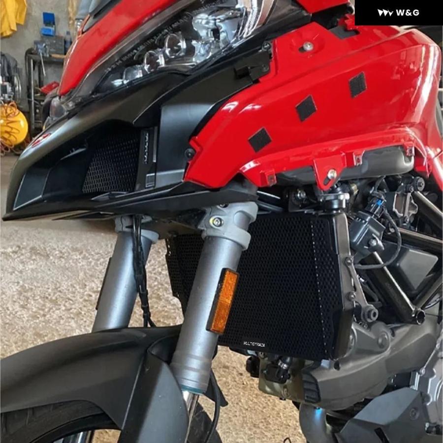 並行輸入品ドゥカティ ムルティストラーダ 950 1200 S D AIR 1260S 950S 1200S エンデューロ プロ オートバイ バイク ラジエーター オイルクーラー ガーの画像