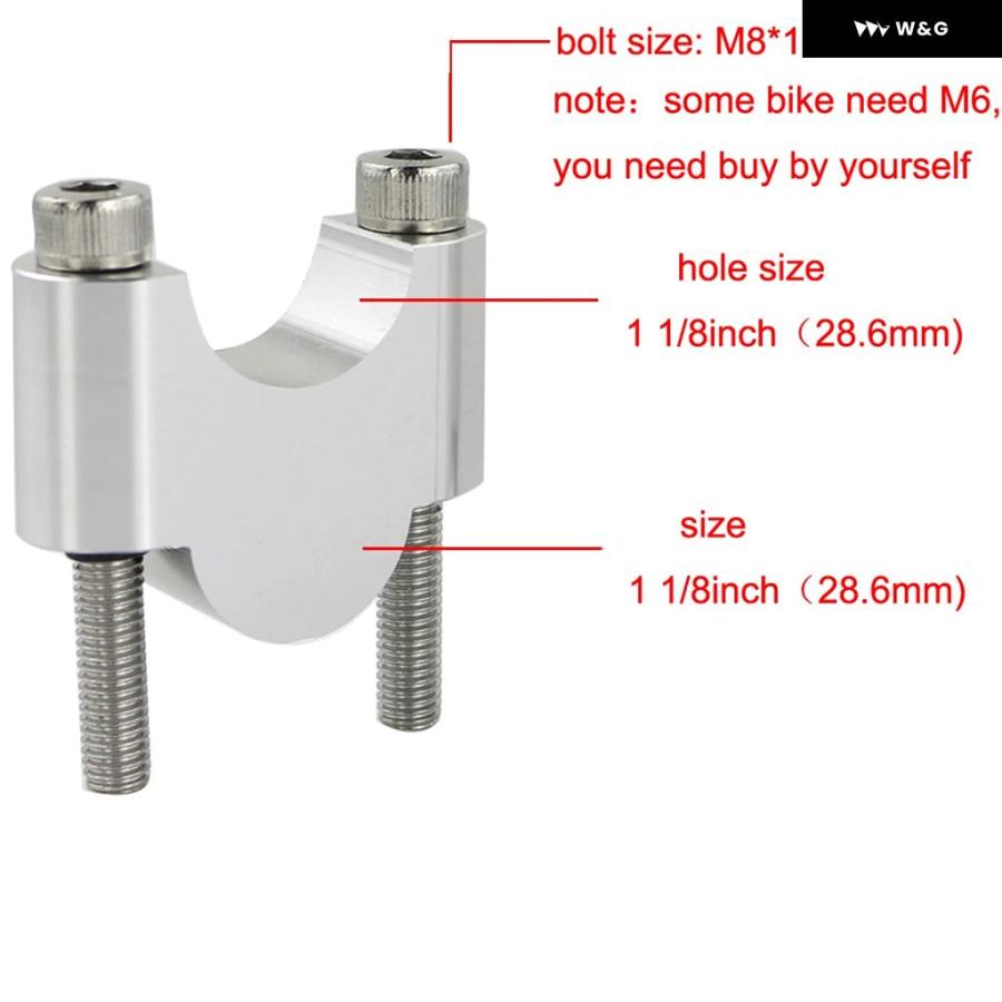 並行輸入品ドゥカティ MULTISTRADA 1100 2007-2009 MOTO GUZZI STELVIO 1200 28MM 1-1/8インチ ハンドルバー ファットバー マウント ライザー ハンドルの画像