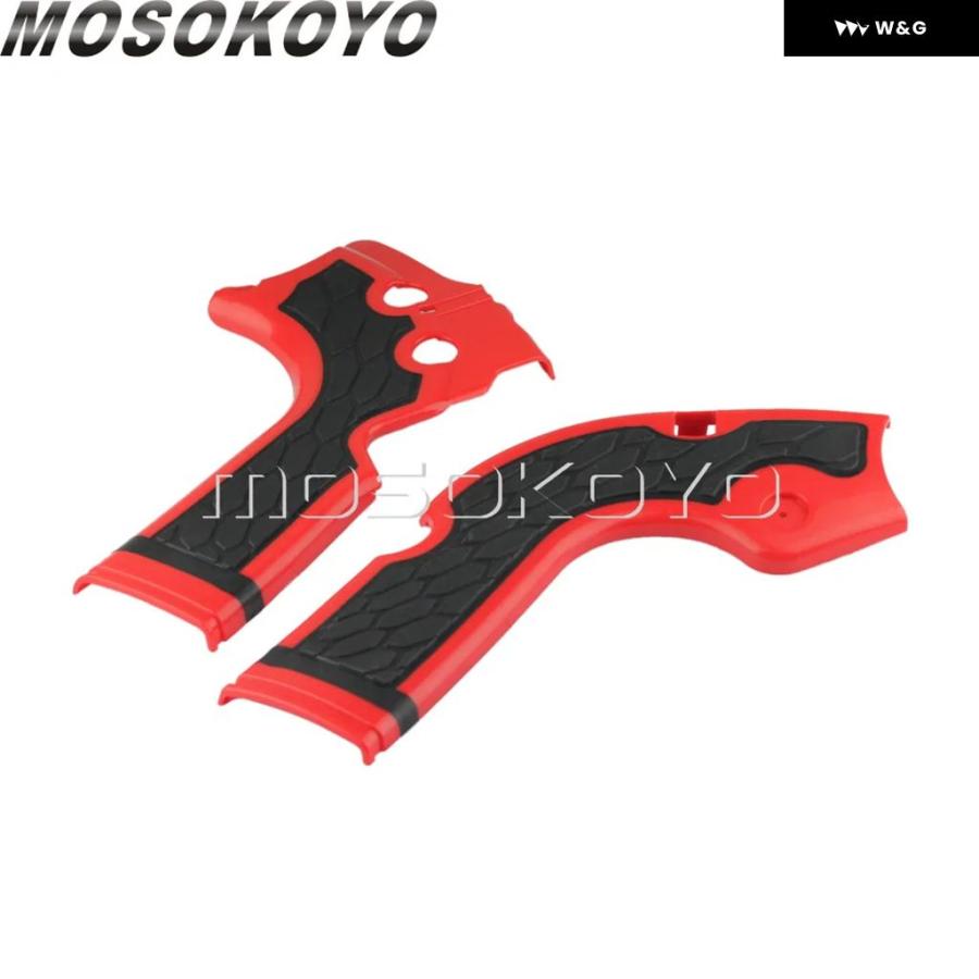 並行輸入品モトクロス ダート オートバイ バイク レッド フレーム ガード ホンダ CRF250R CRF450R CRF 250R 14 -16 CRF 450R 13-16 エンデューロ プロテの画像
