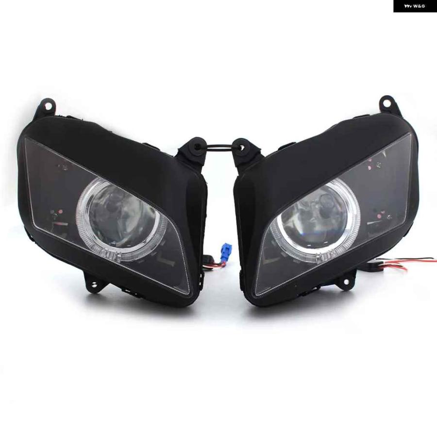 並行輸入品オートバイ バイク アクセサリー ヘッドライト LED カスタム HID ヘッドランプ プロジェクター バイ キセノン ヘッドライト アセンブリ ホン_1